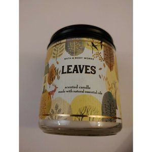New Bath and Body works Single Wick Fall Leaves scented candle 7 oz